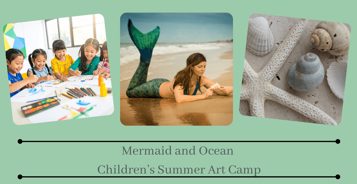 Mermaid and Ocean Children’s Summer Art Camp on July 14th from 9:00am to 11:00am (Taught by Stephanie, Classroom, $29)