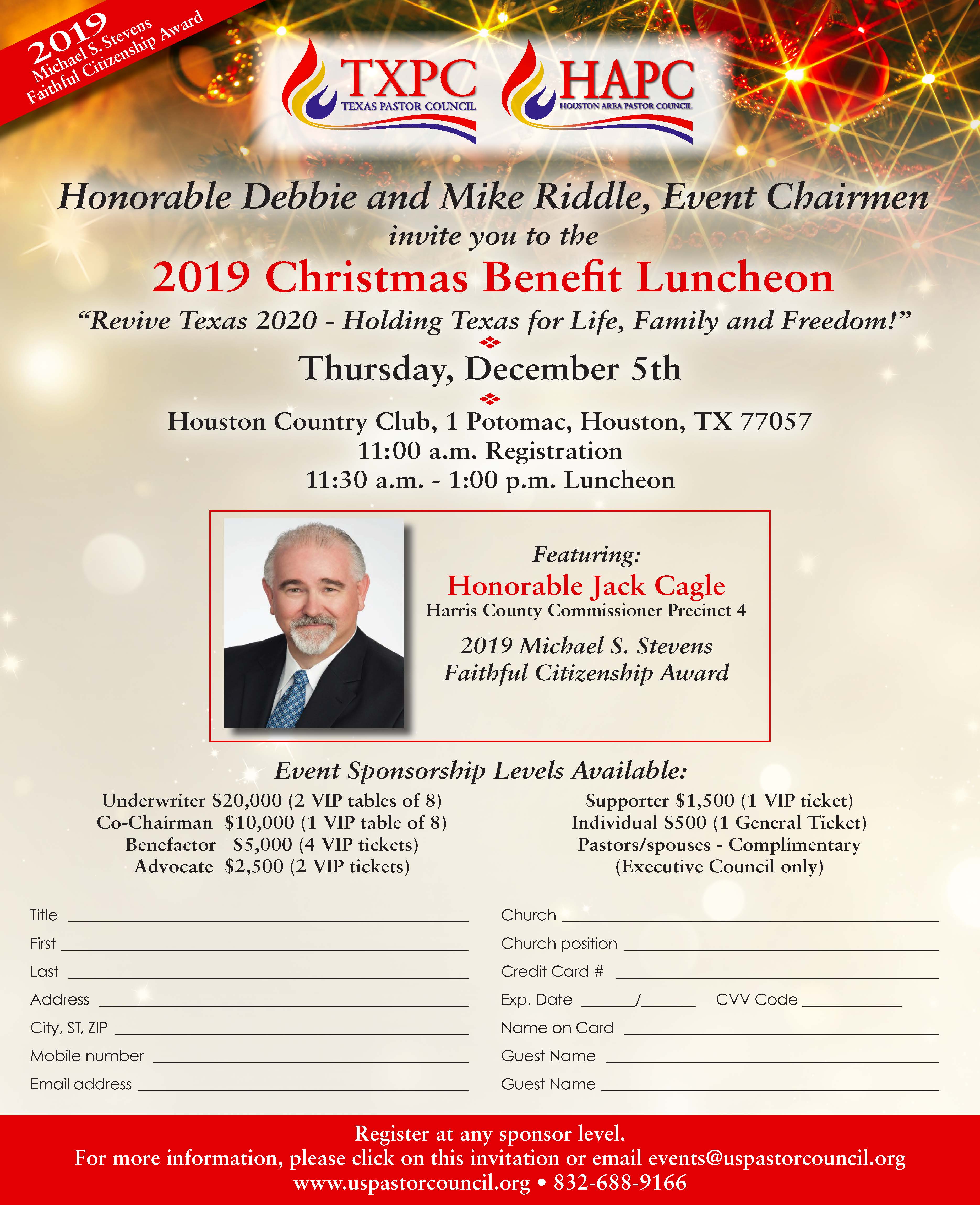 2019 TXPC/HAPC Christmas Benefit Luncheon