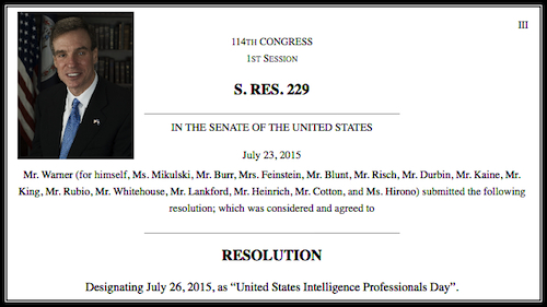United States Intelligence Professionals Day