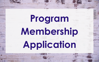 Program Membership Application