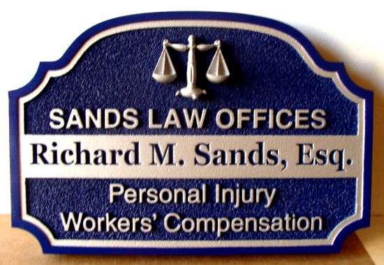 A10059 - Law Office Sign, Personal Injury and Workers Compensation Sign 