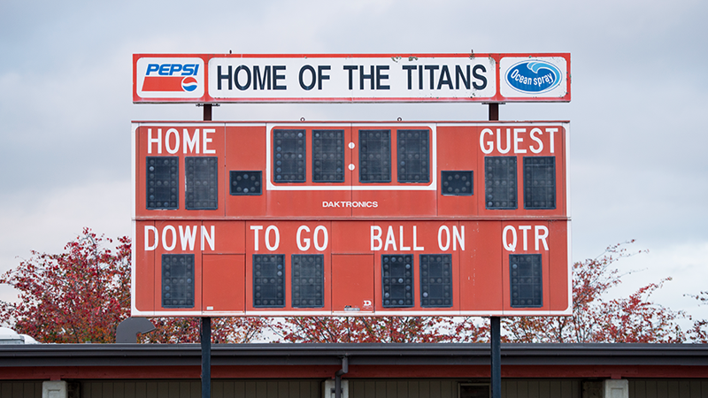 Gunn Stadium Scoreboard