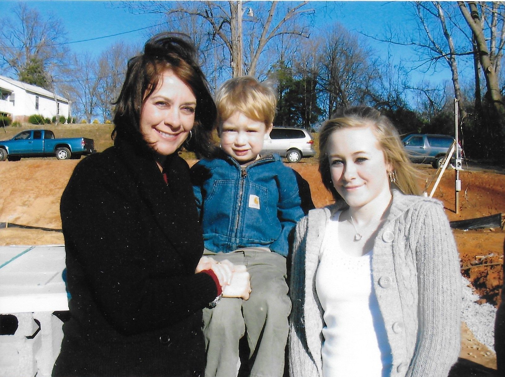 Melissa Phillips poses with her children.