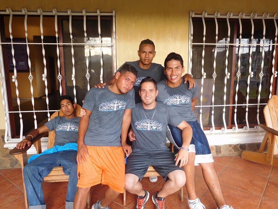 Nelson, Gerson, Selvin, Stephen & Daniel in Honduras