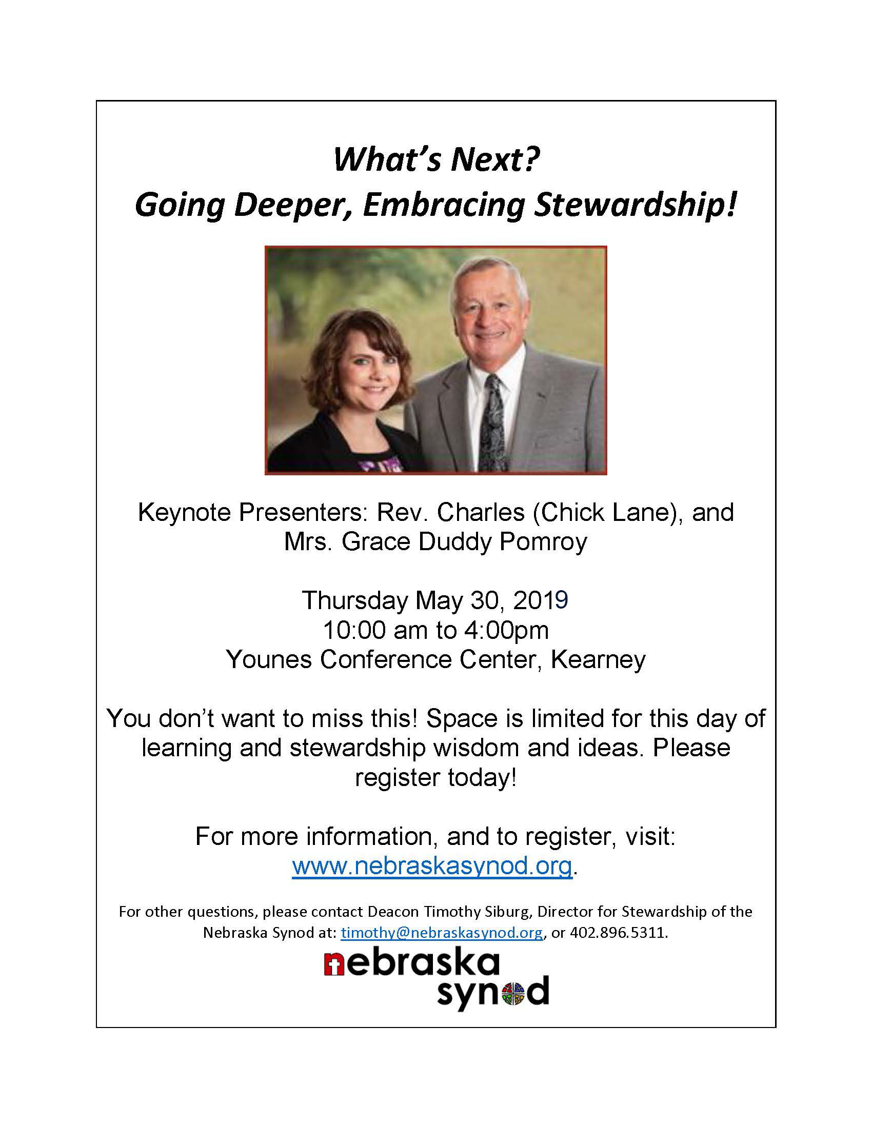 What's Next? Going Deeper- Embracing Stewardship