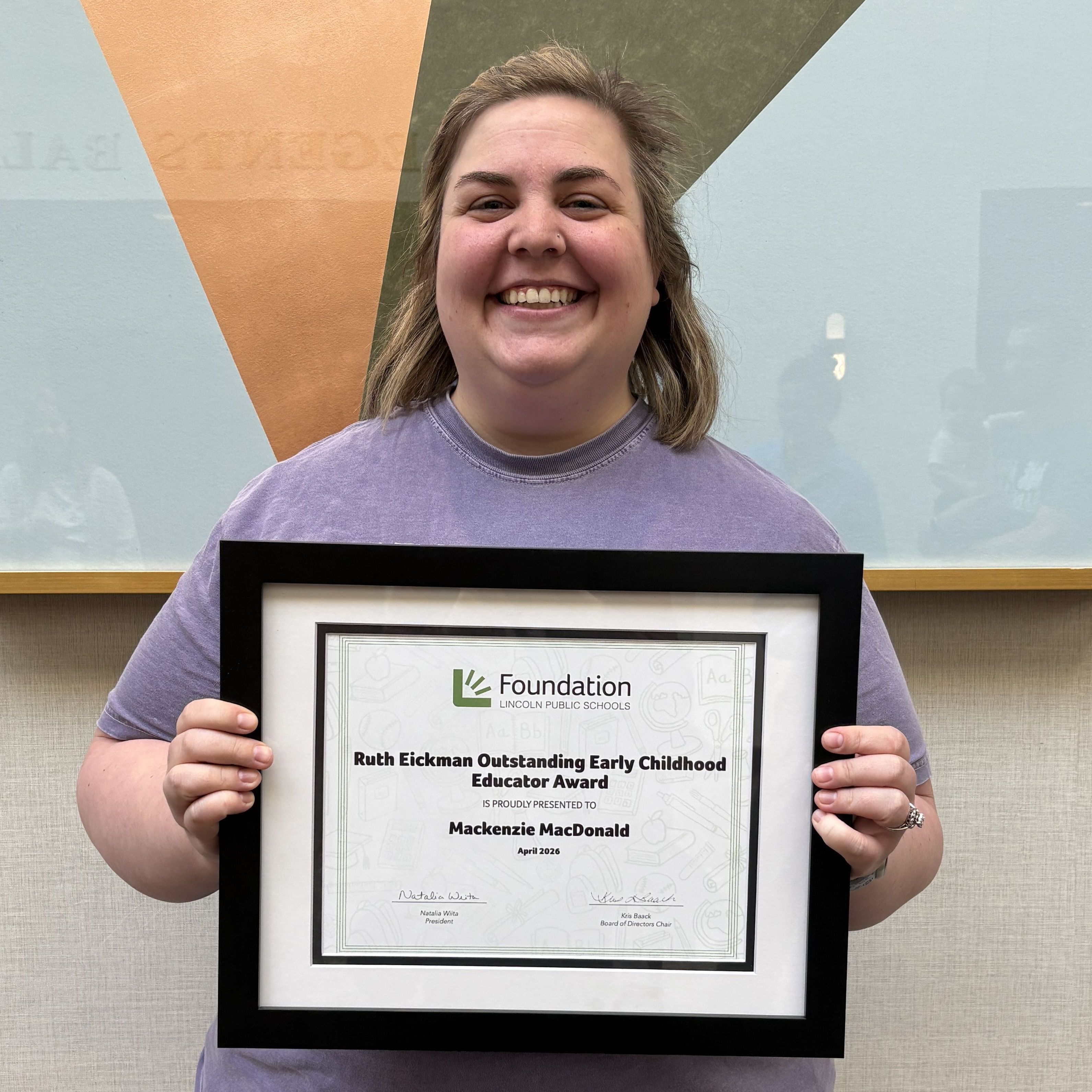 Ruth Eickman Outstanding Early Childhood Educator Award
