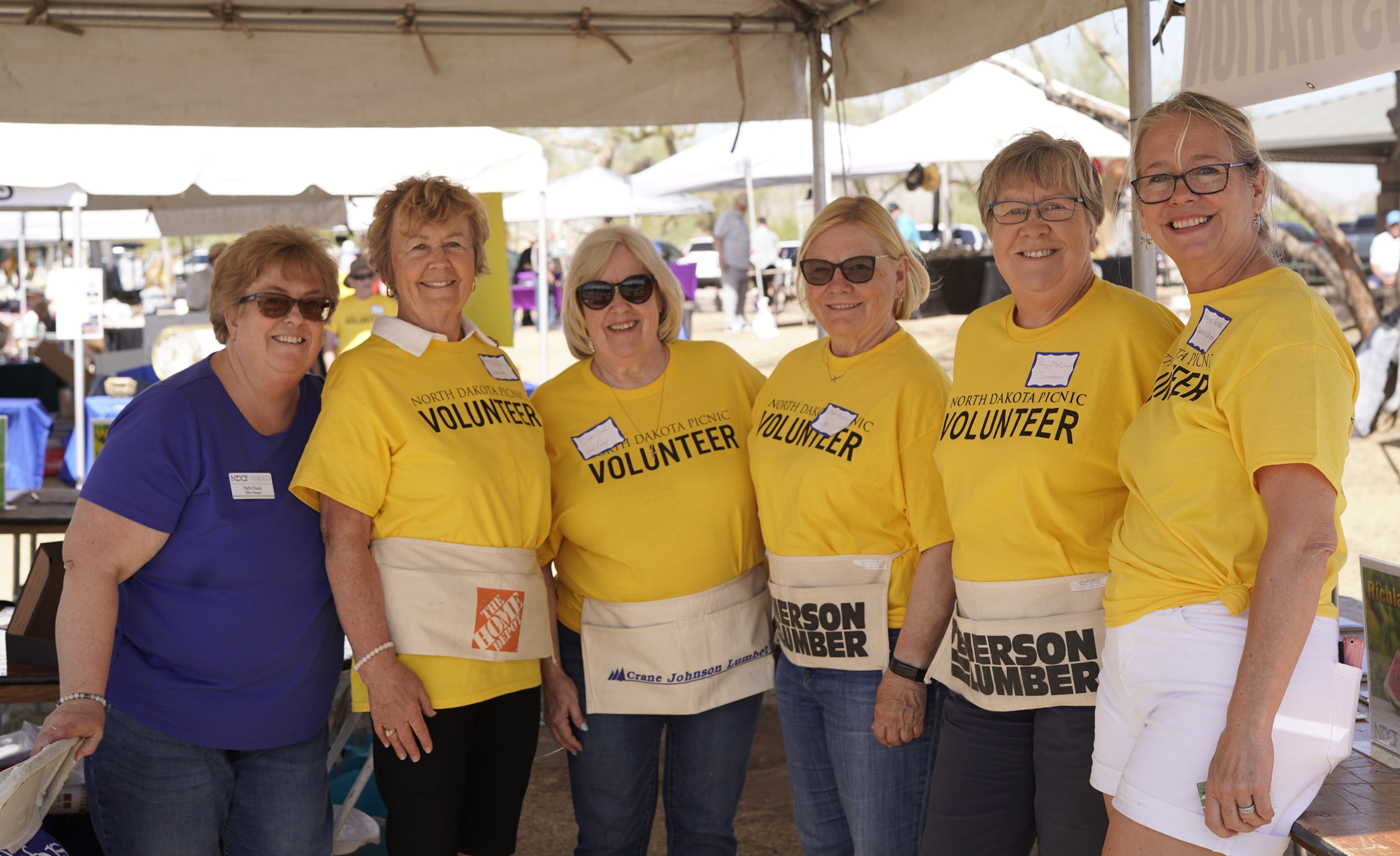 NDCF staff person Deb Clark and our fabulous volunteers!