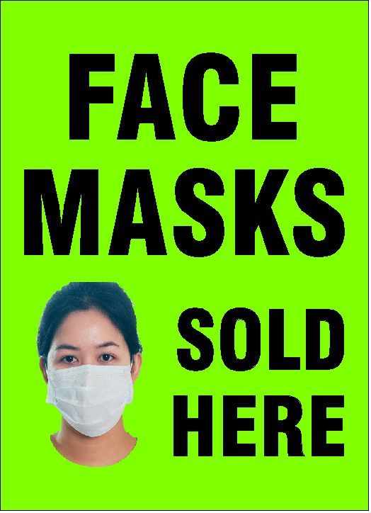 Face Masks Sold Here