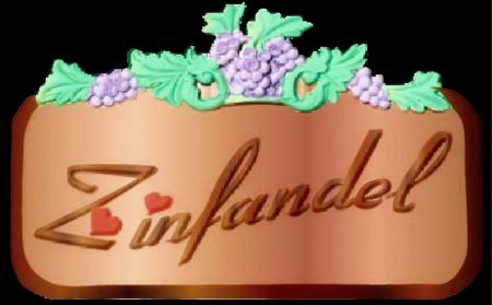 R27122 -Carved Wood  Varietal Wine Name Sign with 3D  Grape Cluster