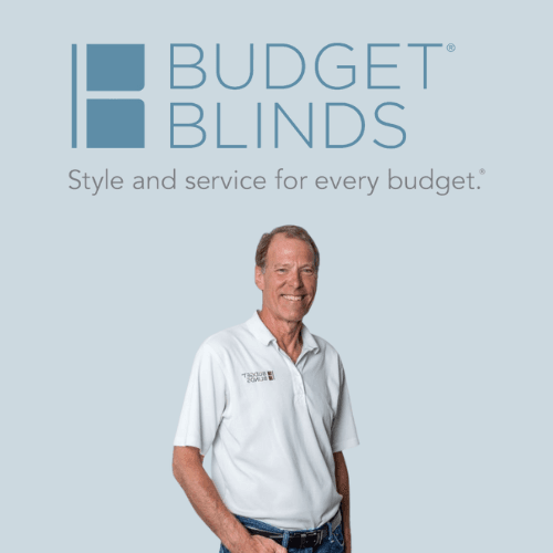 budget blinds logo and owner, John Mackenzie