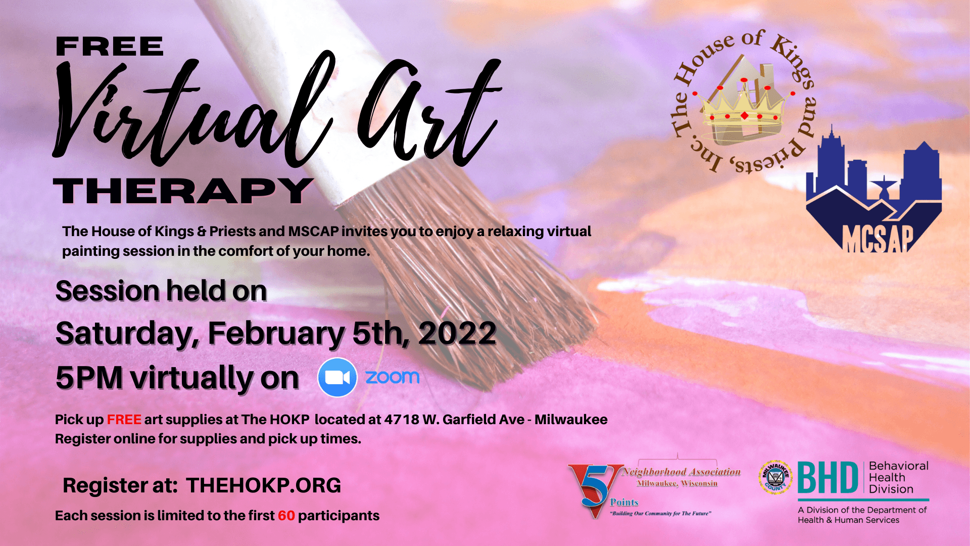house of kings and priests art therapy flyer mcsap
