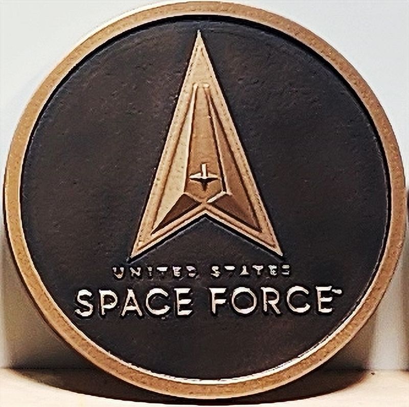 LP-1213A - Carved 3-D Bas-Relief Bronze-Plated Plaque of the Emblem of the United States Space Force