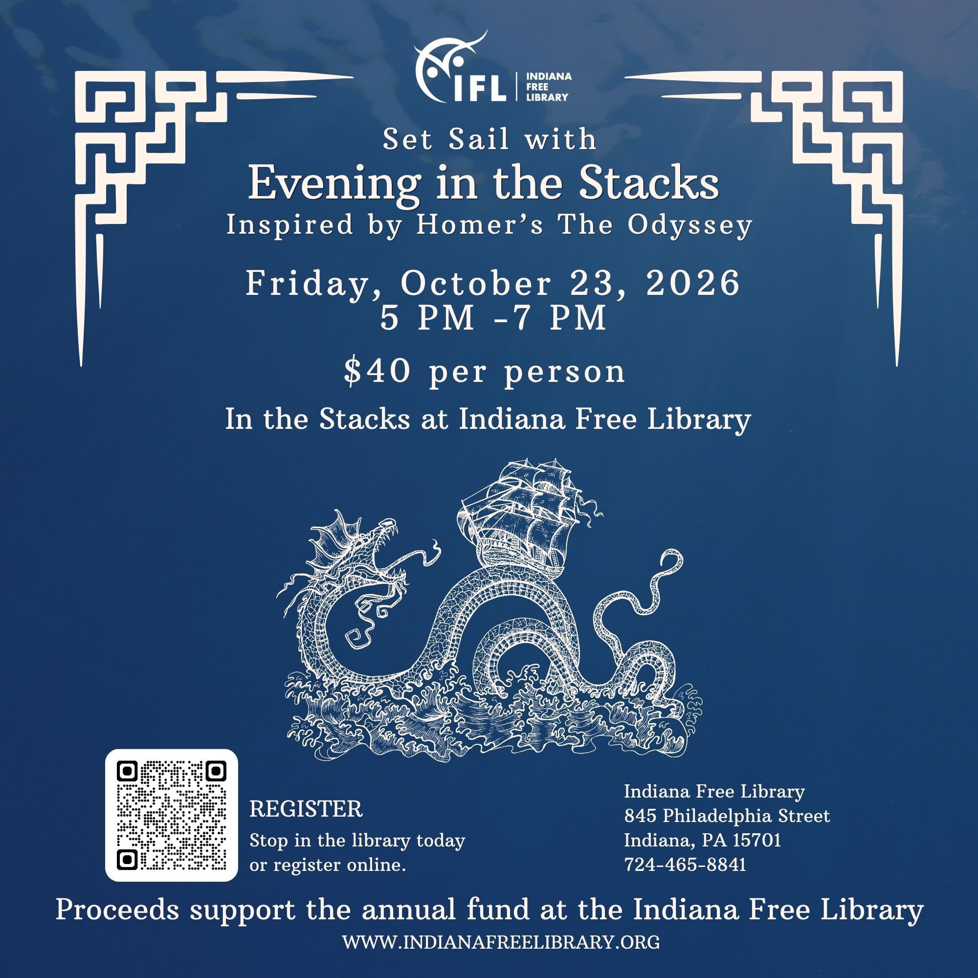 Set Sail with Evening in the Stacks 2026