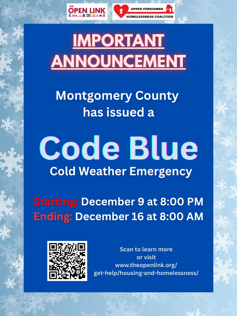 Code Blue Weather Emergency Extension Declared