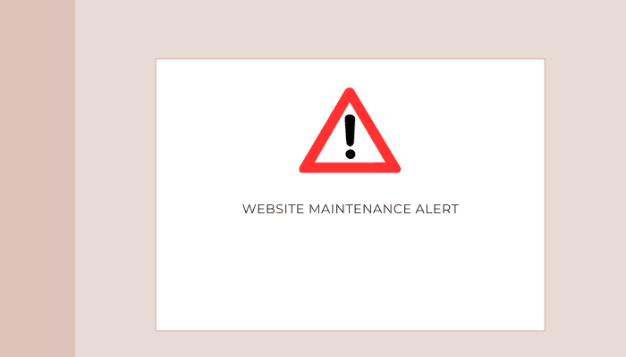 Scheduled website maintenance November 1, 2023