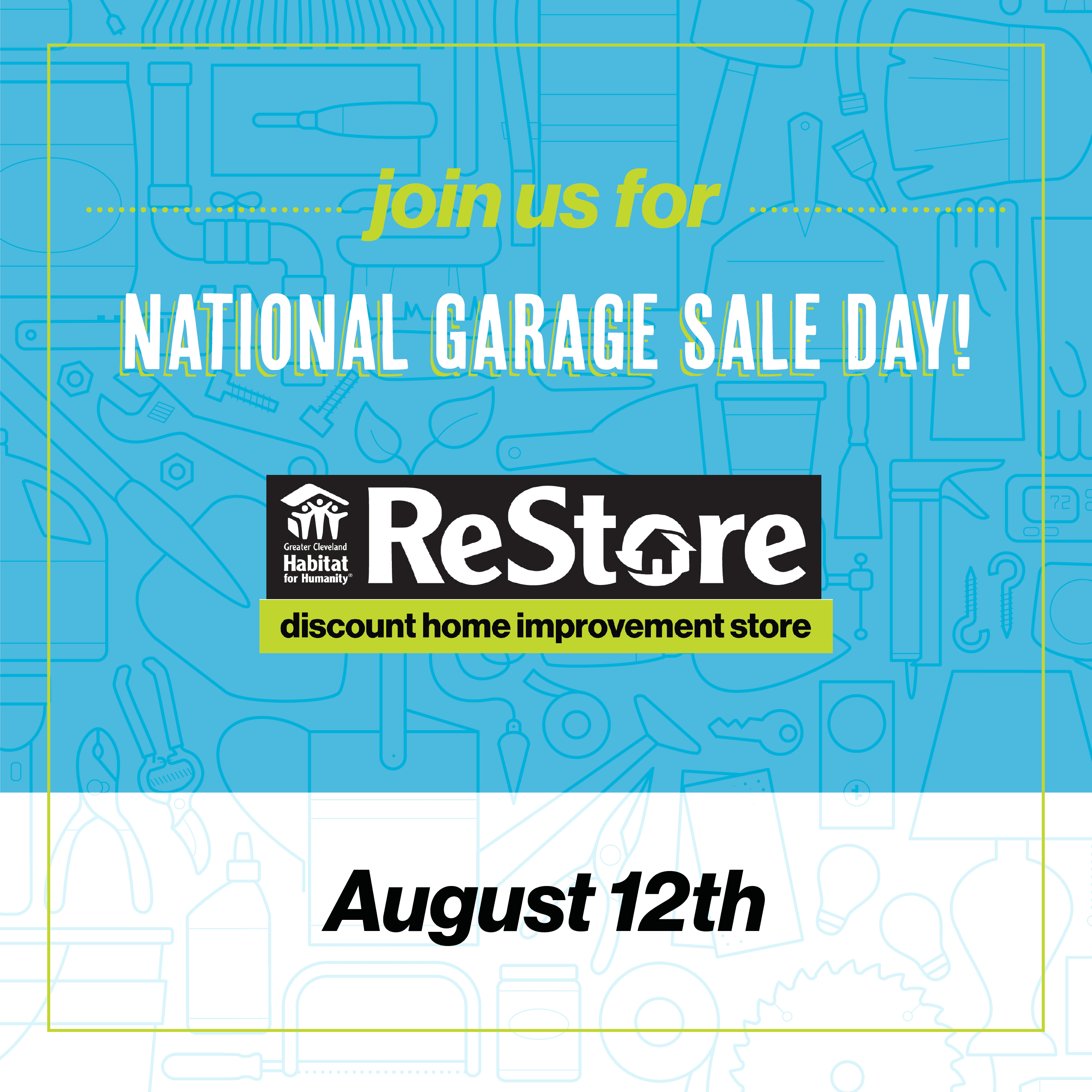Plan on visiting all three Greater Cleveland Habitat ReStore locations during our Garage Sale Day event on Saturday, Aug. 12. Enjoy discounts of 50% and 75% off select items at each store. 