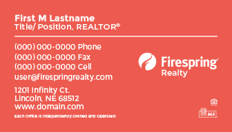 Firespring Realty Business Card