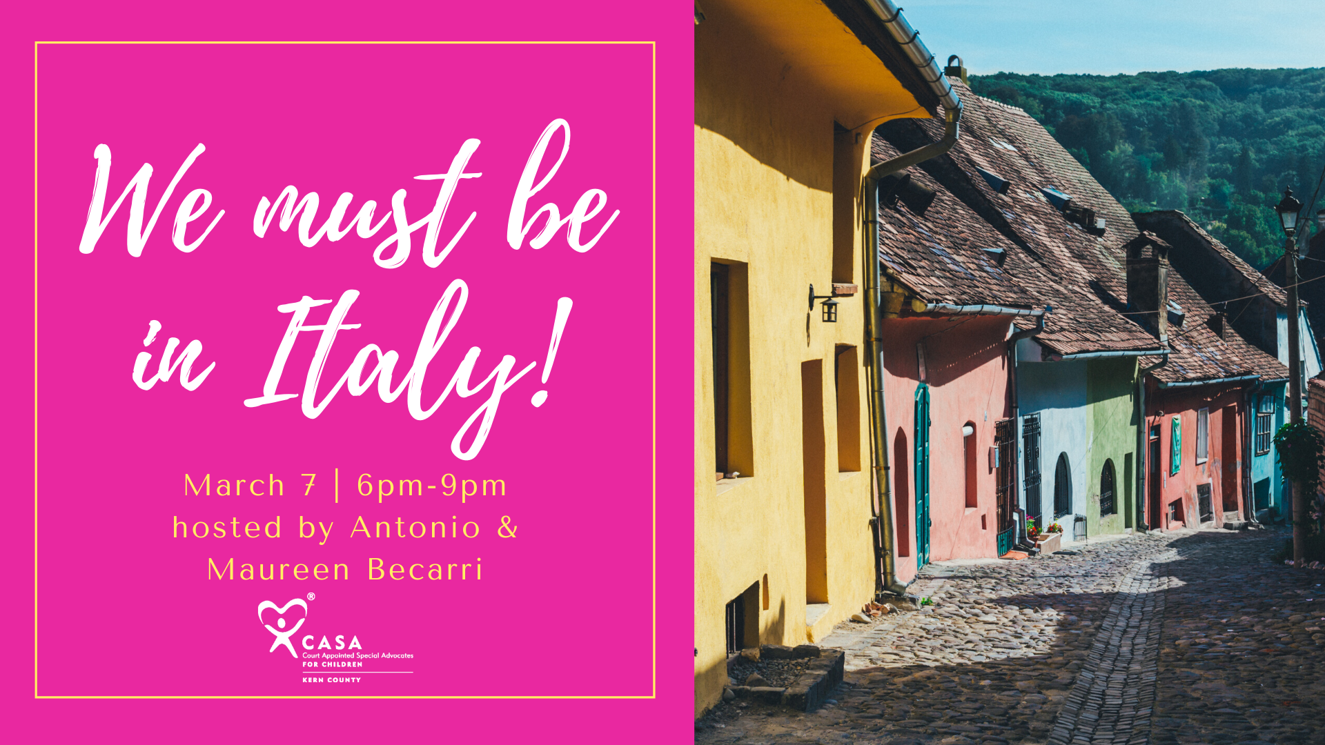 We Must Be in Italy! “Benvenuti alla mia festa”