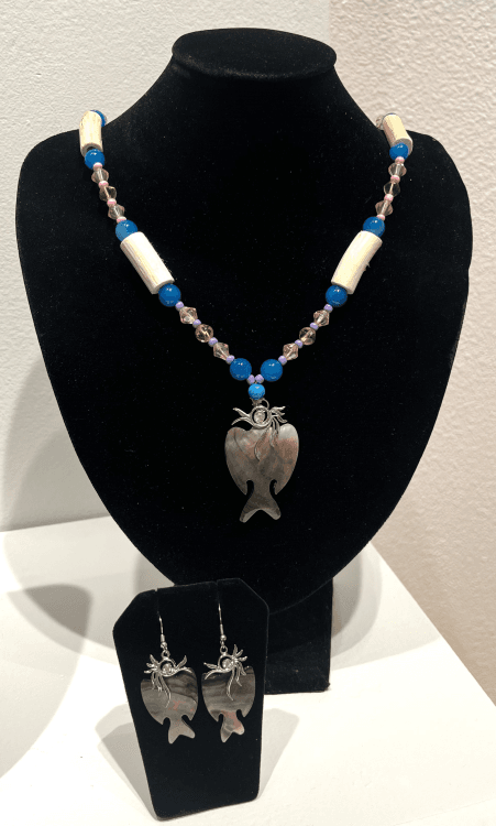 "Seabird Necklace & Earrings" - Merle Hawkins