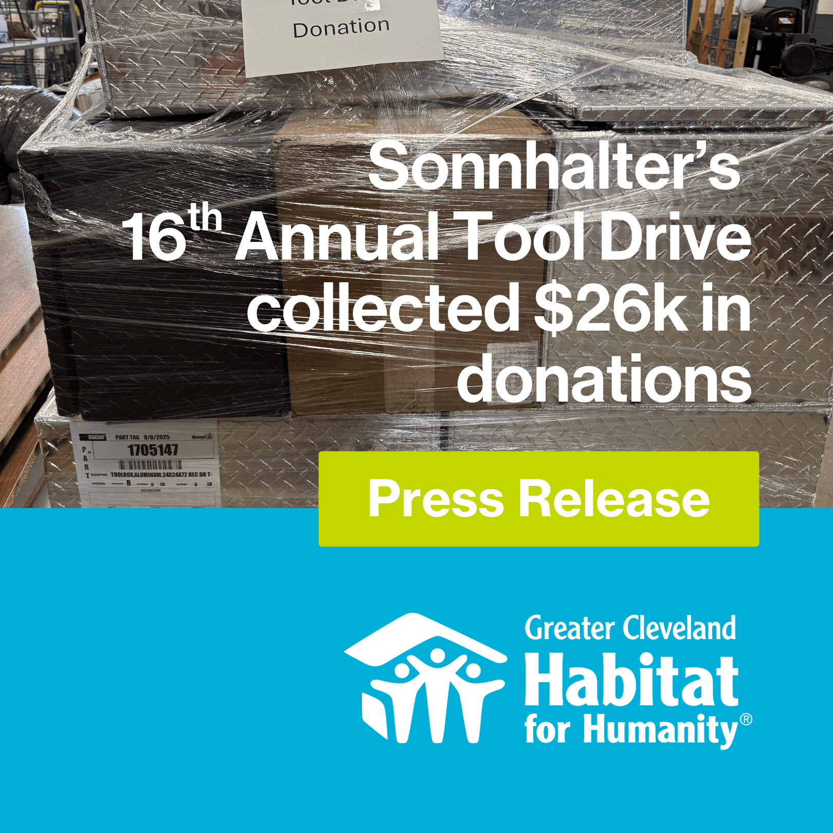 16th Annual Sonnhalter Tool Drive Raises $36,000 in Donations for Habitat for Humanity