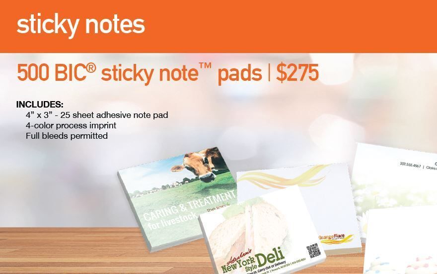 Special Offer on Sticky Notepads