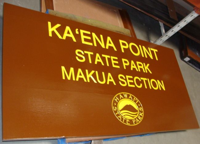 G16211 - Large Cedar Sign for Scenic Point in State Park