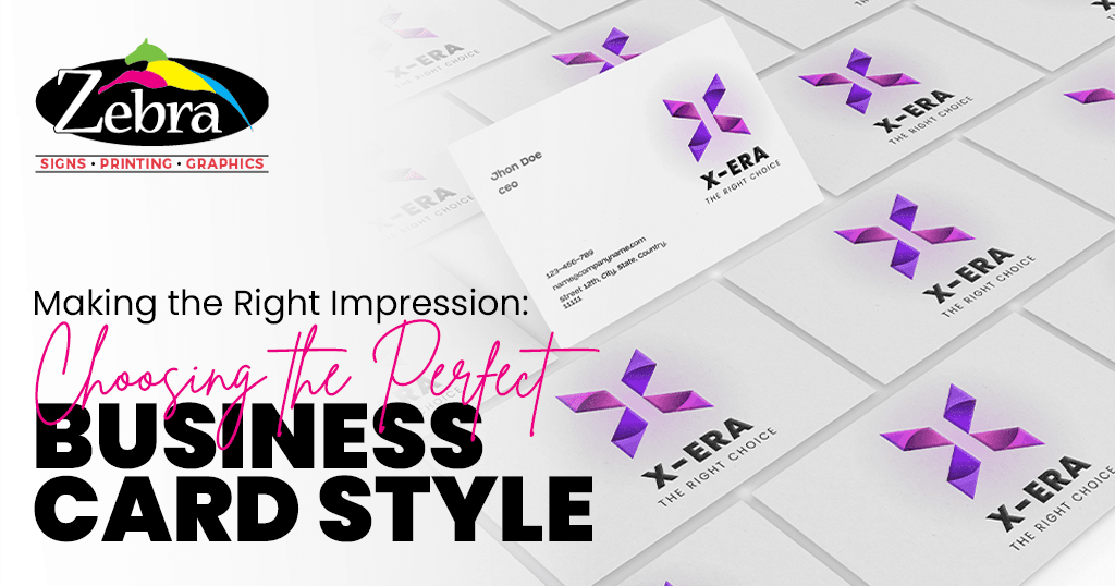 Making the Right Impression Choosing the Perfect Business Card Style