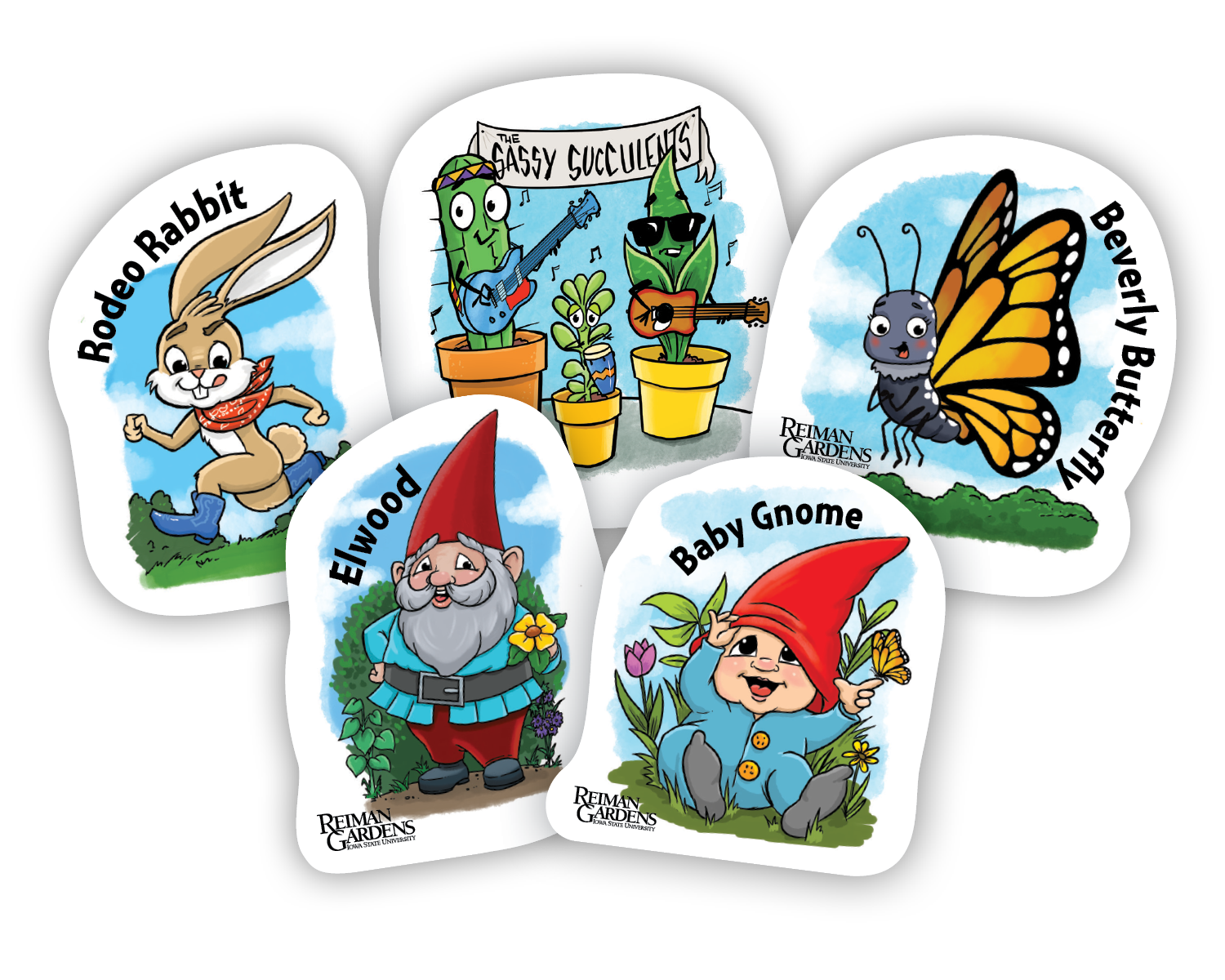 Elwood & Friends - Sticker pack