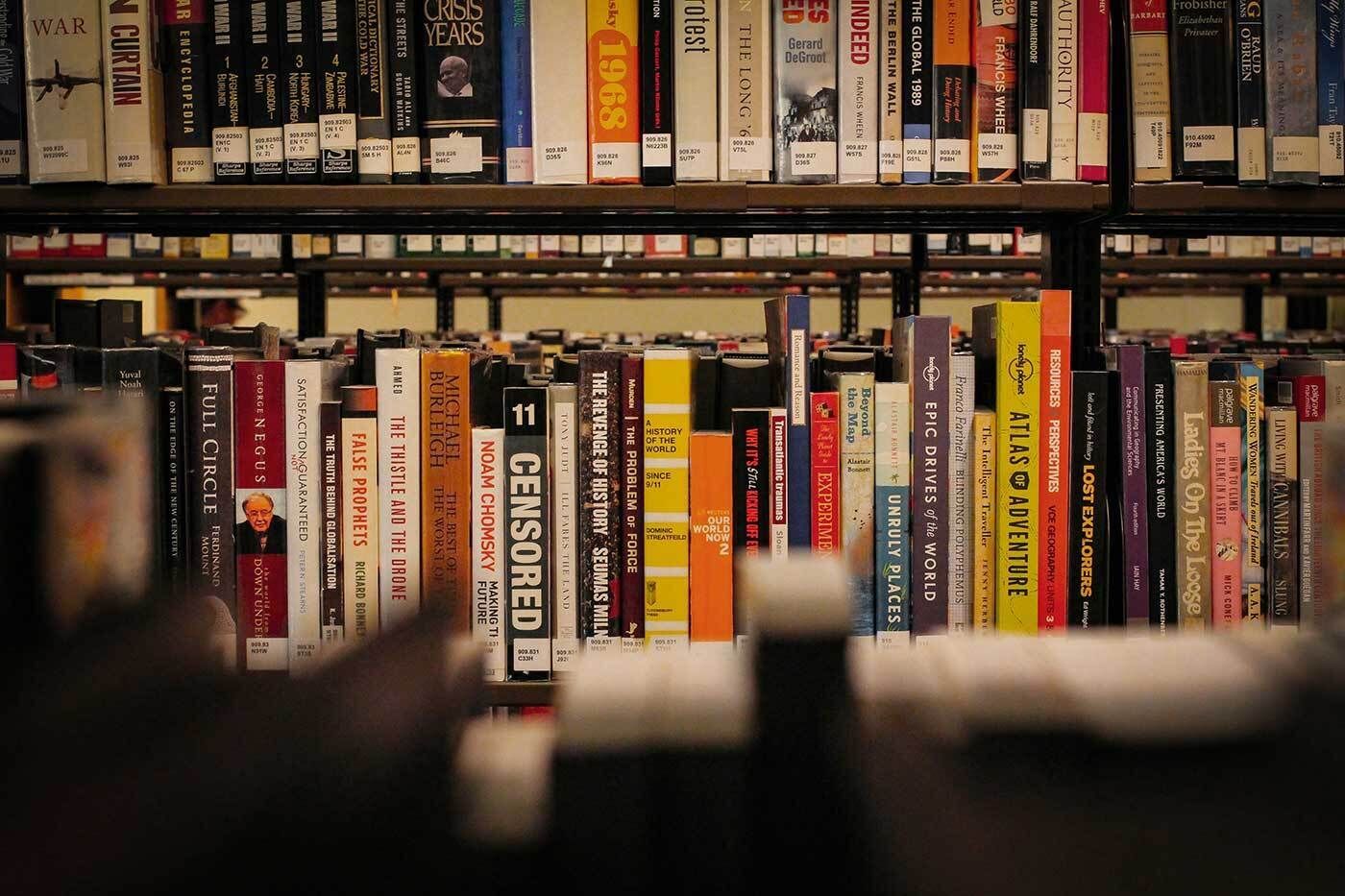 Amsterdam: Library Books on Shelf (World History)