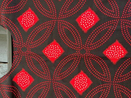 Red and Black Pattern Sheti One Size Fits XS-L