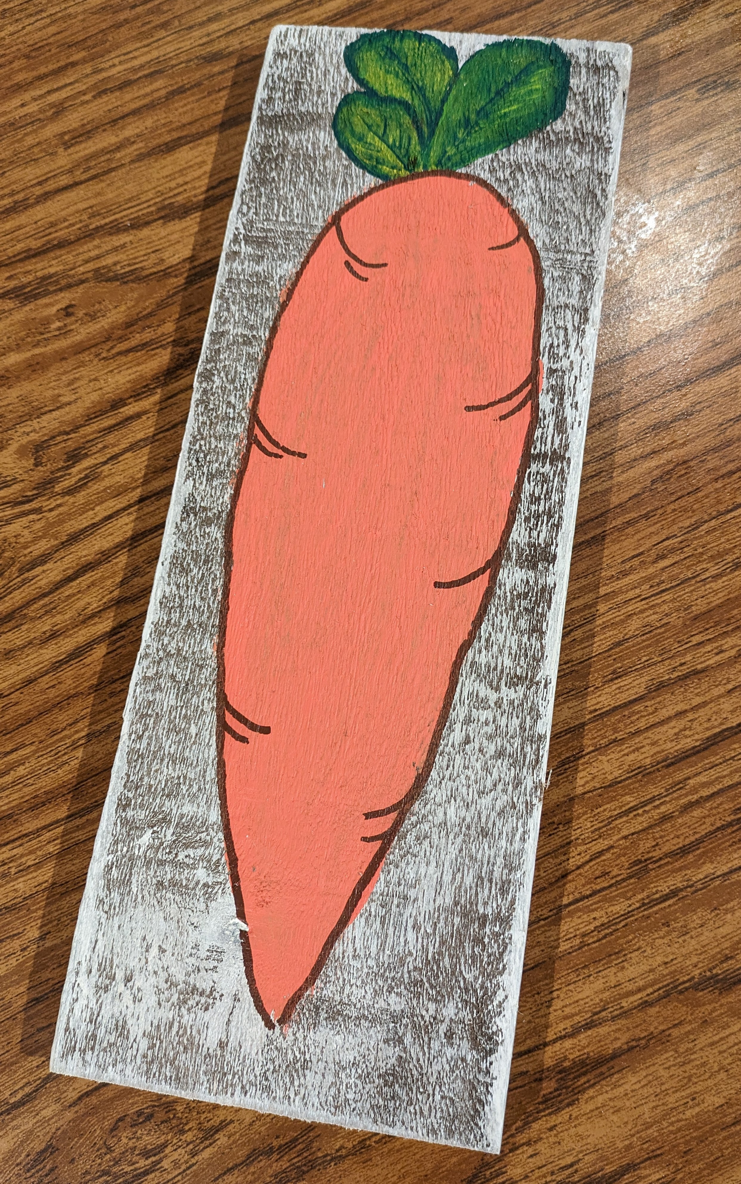 Hand-Painted Carrot