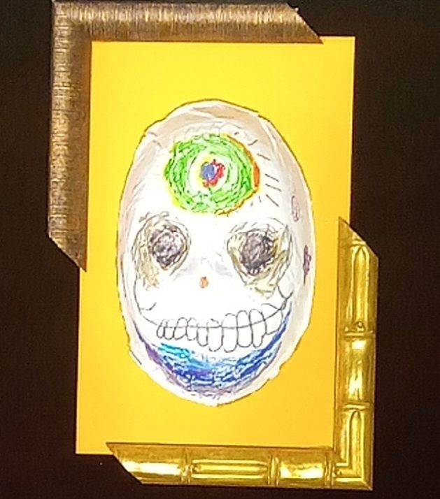 "Dia de los Muertos Masks" by Lori Orlowski's 4th Grade Class