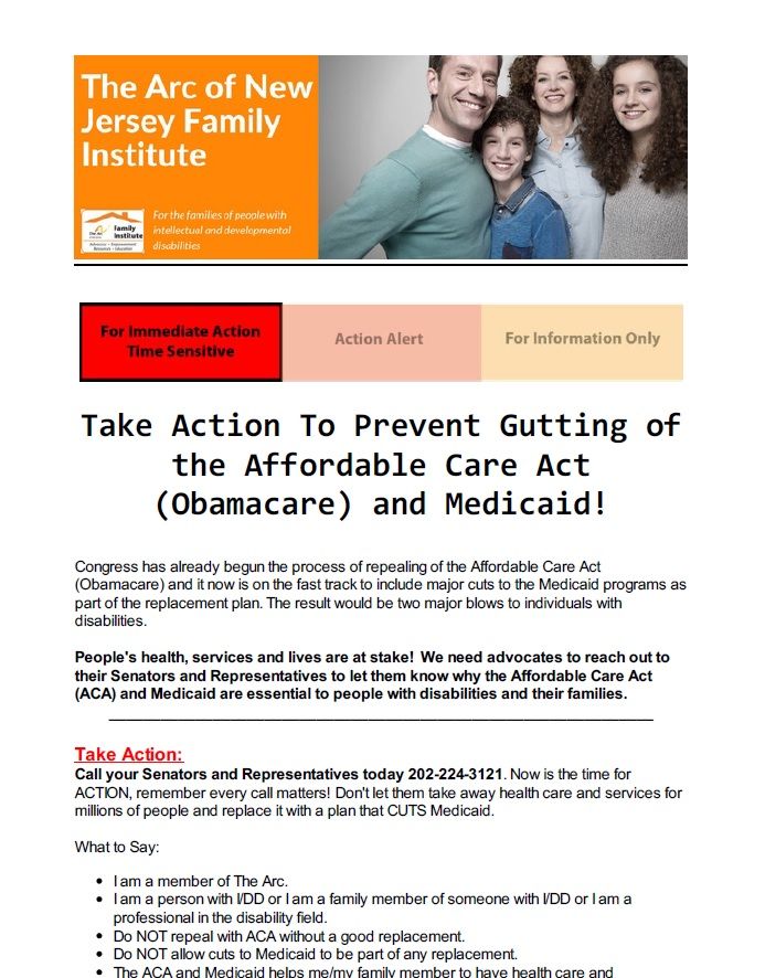 Take Action To Prevent Gutting of the Affordable Care Act (Obamacare) and Medicaid! 3.03.2017