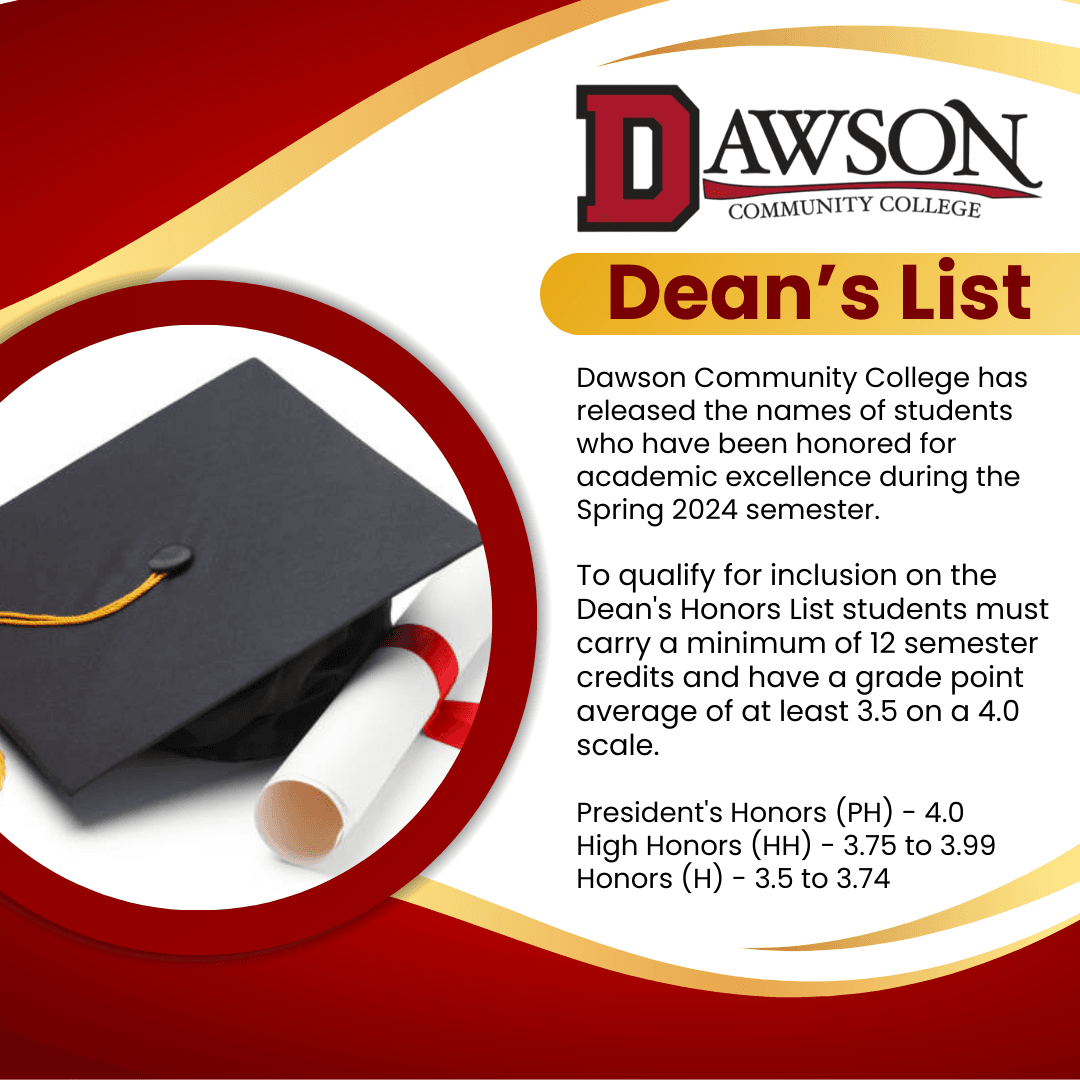 Dean's List - Students Honored for Academic Excellence!