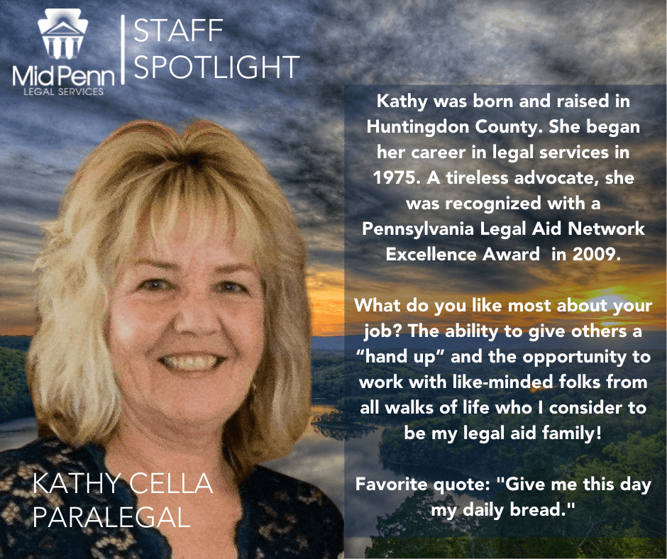 Staff Spotlight: Kathy Cella