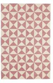 Pink/White Triangle Rug 6'x9'