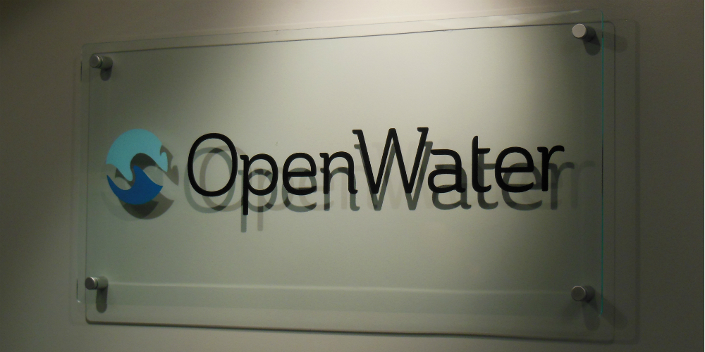 custom glass and plexiglas signs office lobby signage