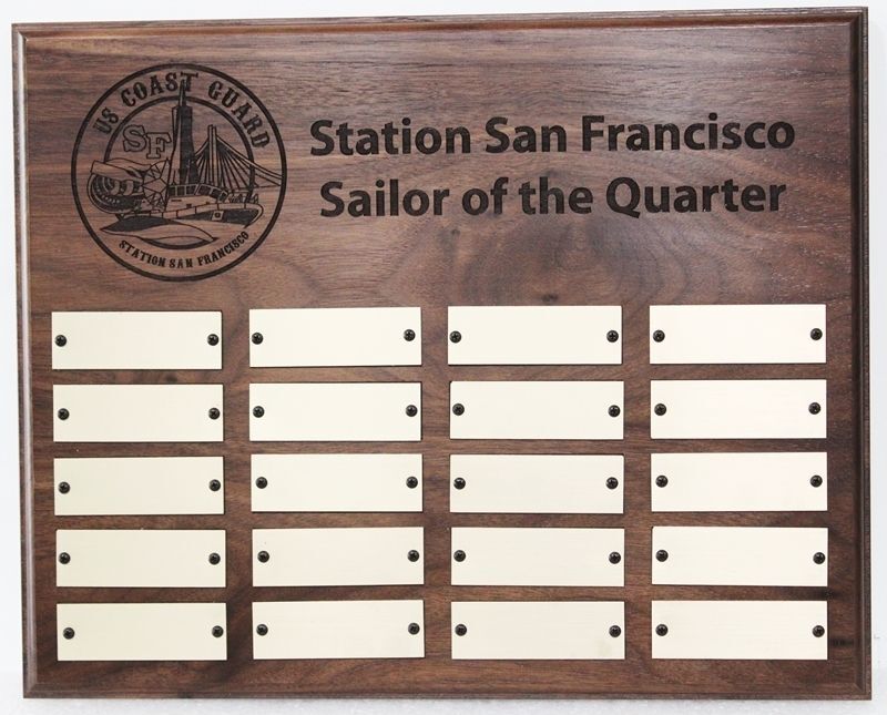 NP-2686 - Sailor-of-the-Quarter Award Board for  the US Coast Guard  Station San Francisco