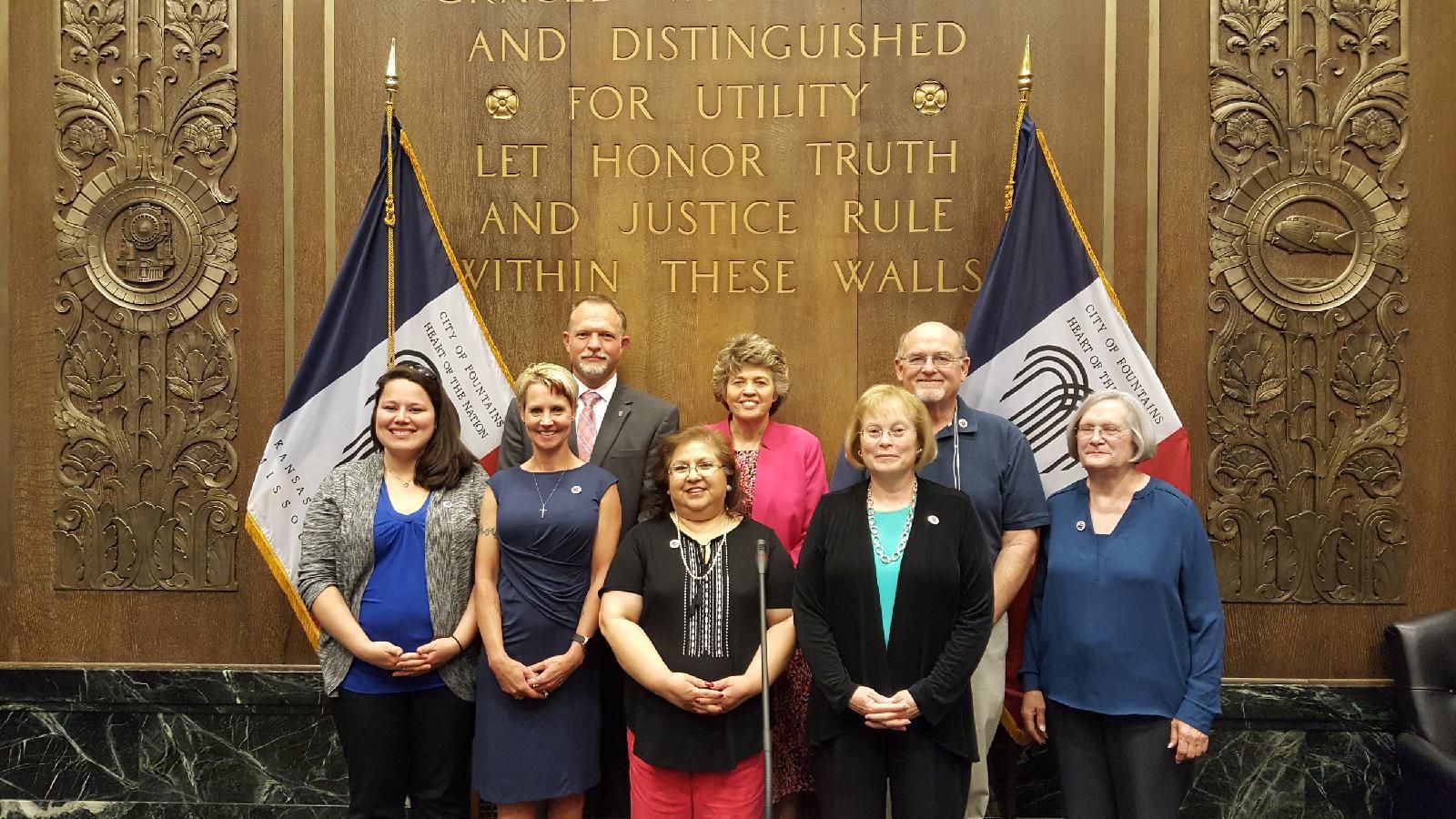 Caregivers at the Hidden Heroes City Proclamation signing in Kansas City