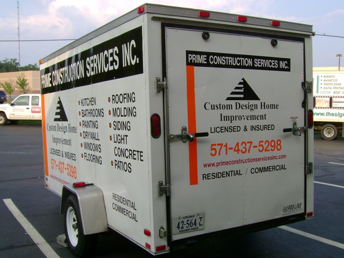 Prime Construction Trailer Graphics