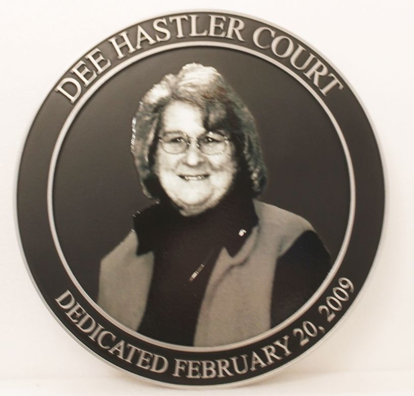 ZP-1256-  Photo Wall Plaque  Honoring Dee Hastler