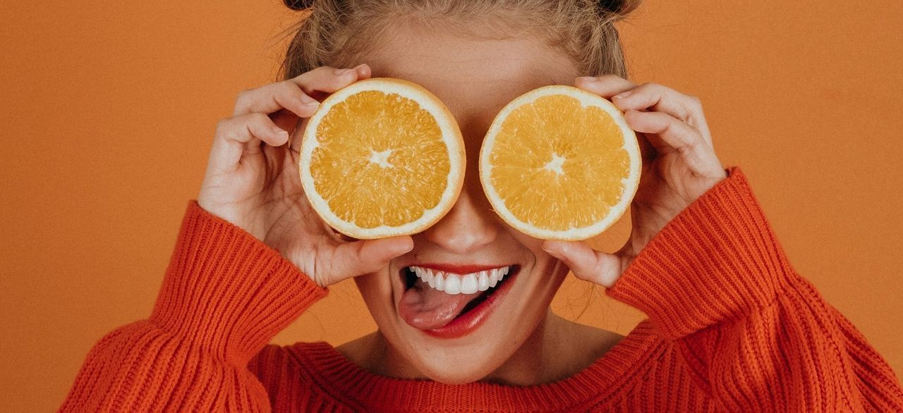 Person with Orange Slices
