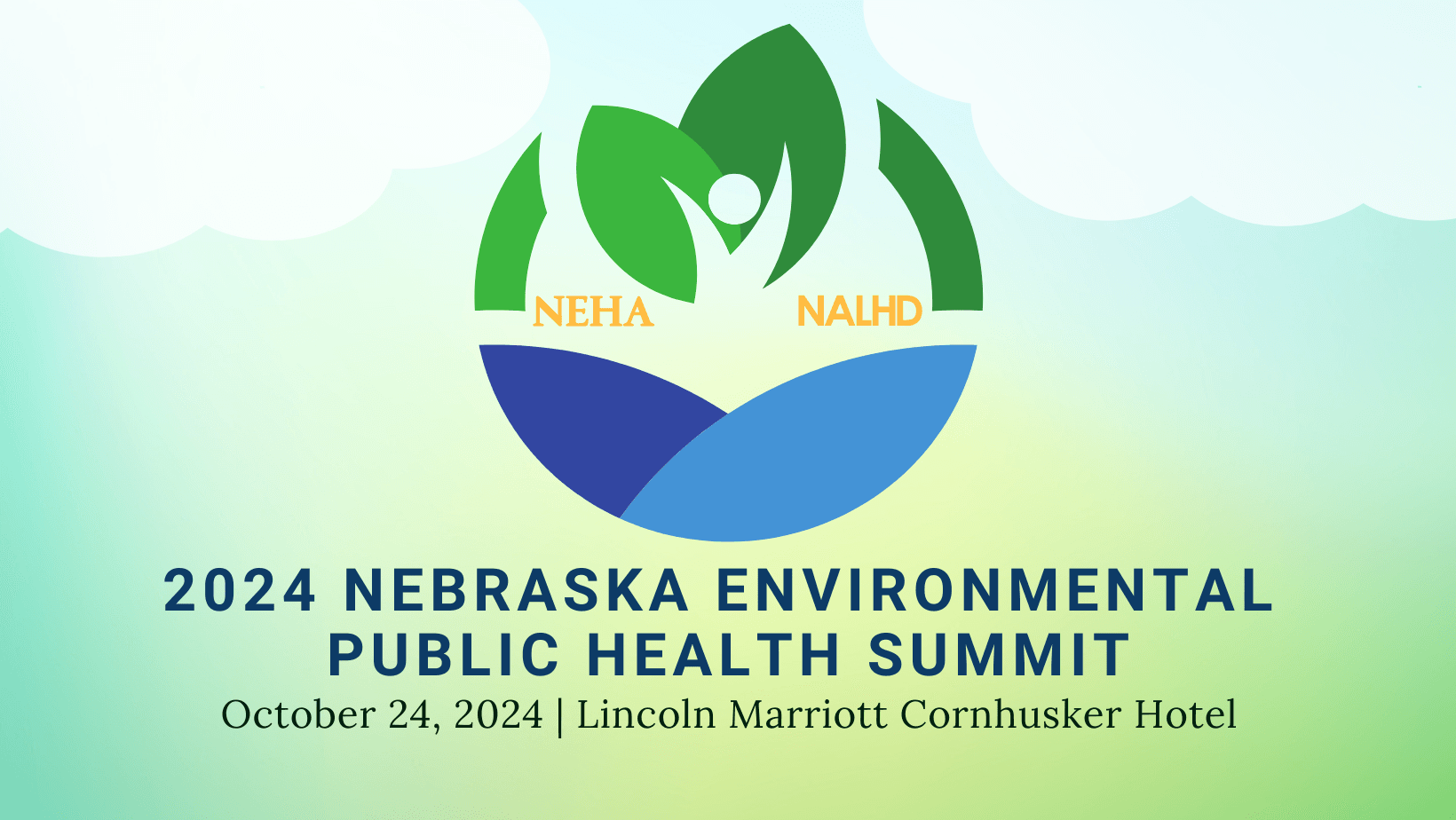 Decorative graphic for Nebraska Environmental Health Summit on October 24, 2024