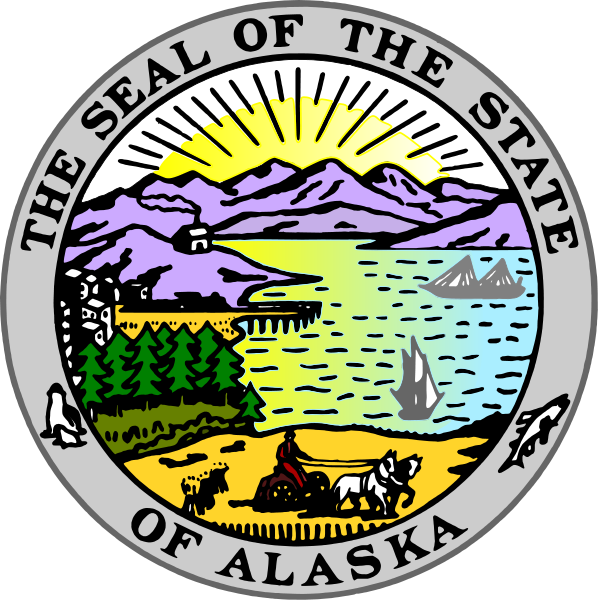W32014 - Seal of the State of Alaska Wooden Plaque