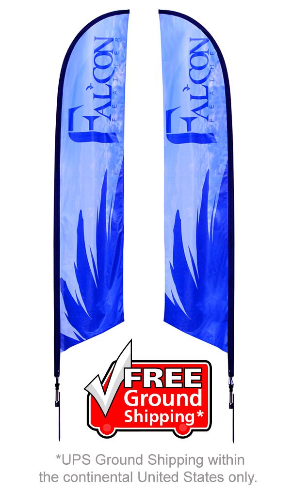 13ft Falcon Banner Stand Double Sided Graphic