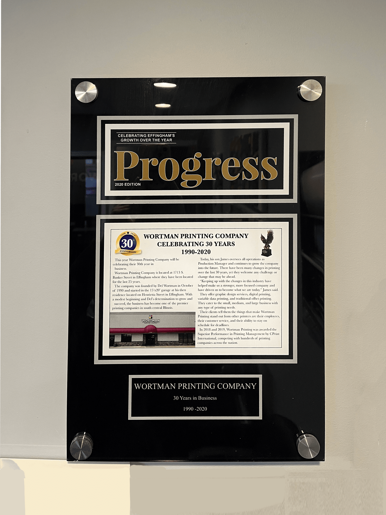 Progress award