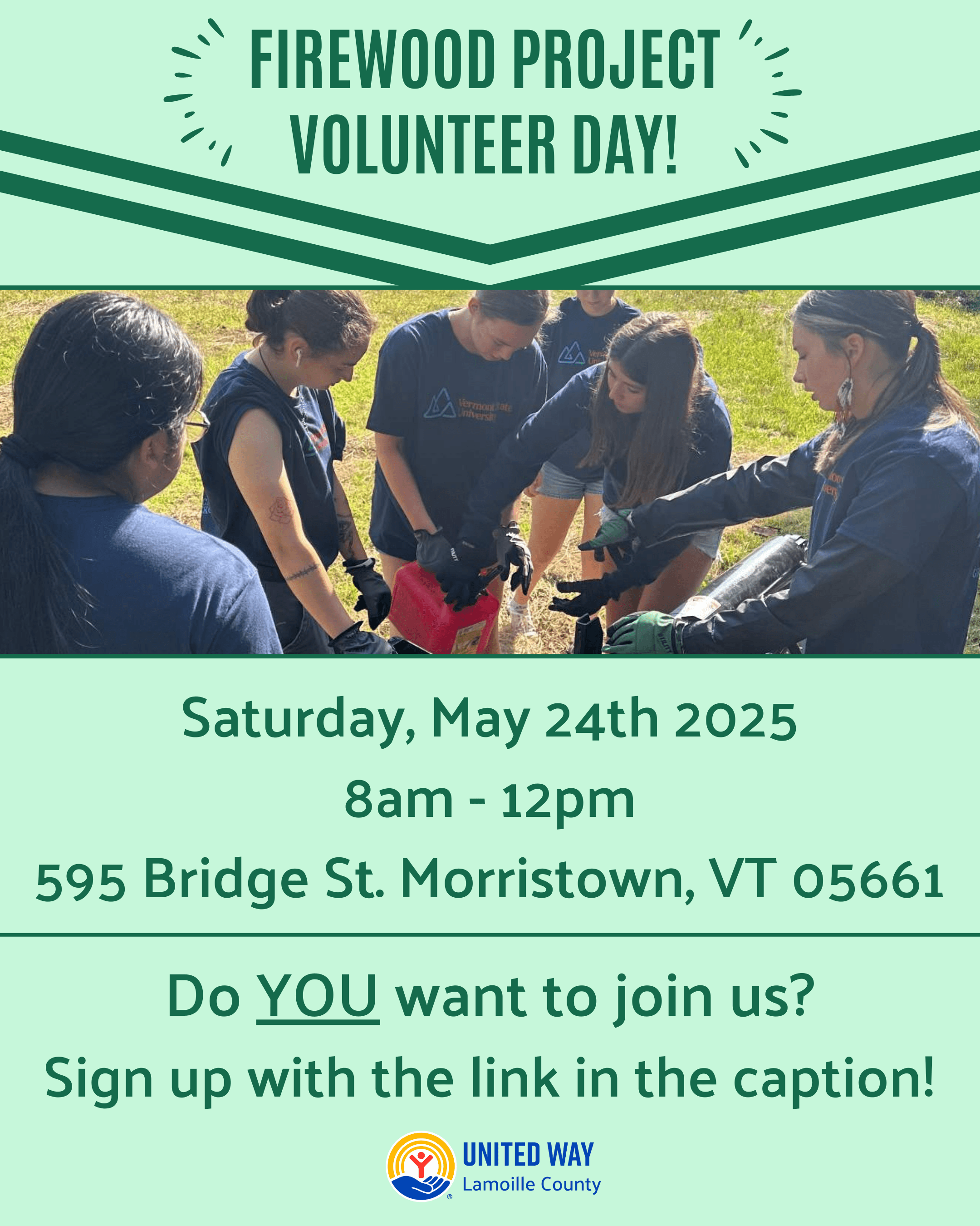 Firewood Project Volunteer Day