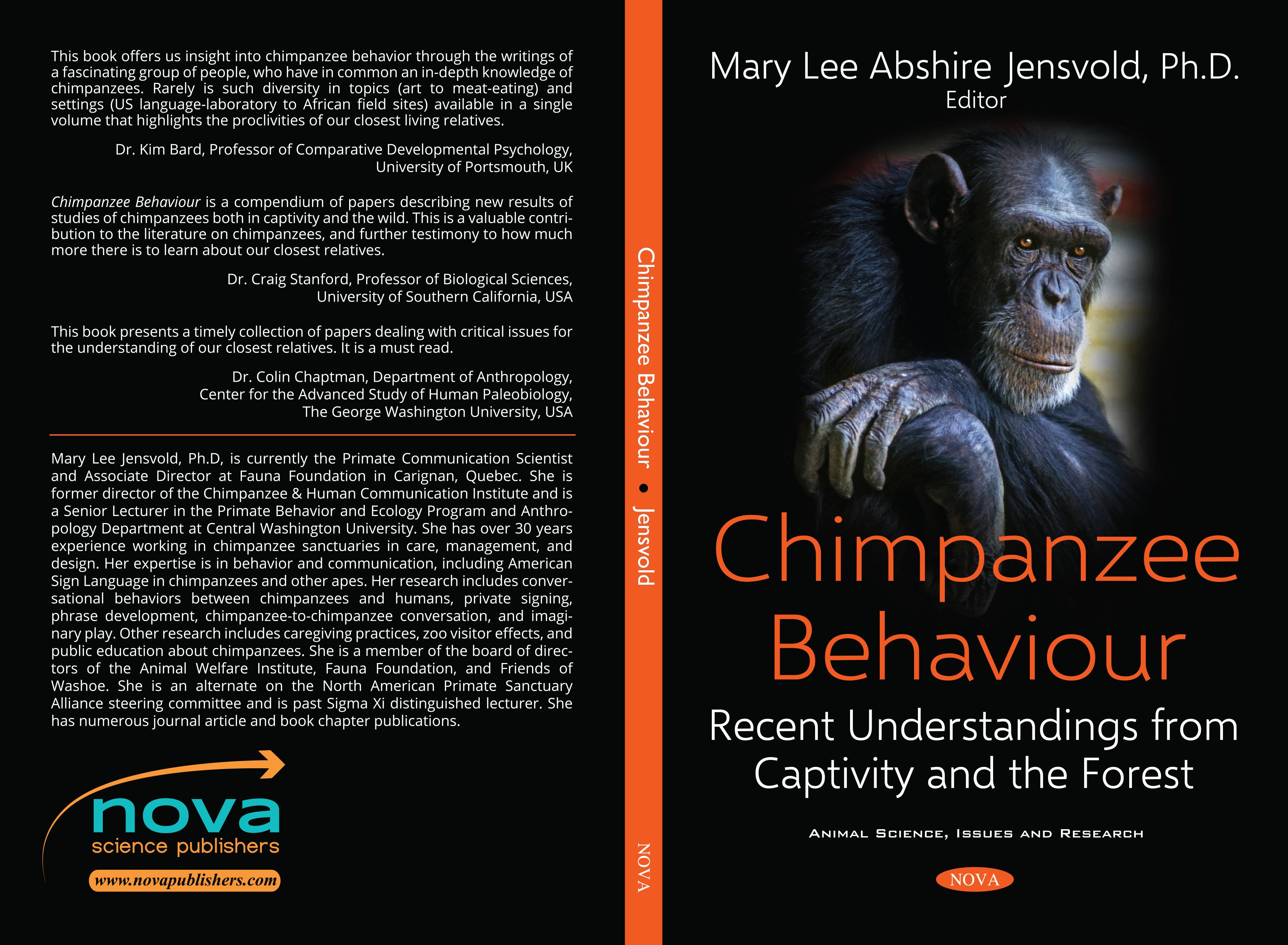 New book publication features sign language studies research : Primate News  - Friends of Washoe