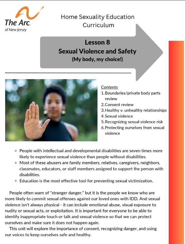 Lesson 8: Sexual Violence and Safety 