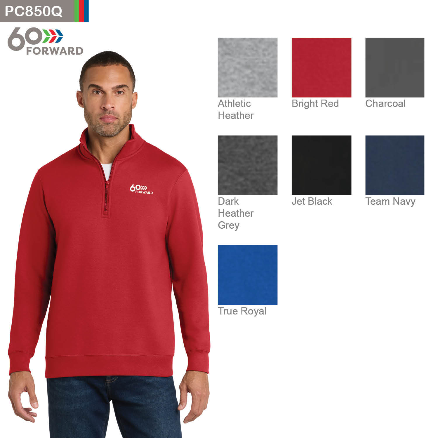 Port & Co™ Fan Favorite™ Fleece 1/4-Zip Pullover Sweatshirt